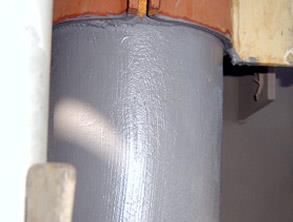 Belzona 5851 (HA-Barrier) appliqué sur tuyauterie chaude