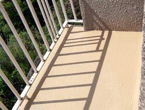 Repaired balcony coated with Belzona 5811 (Immersion Grade) for long-term waterproofing